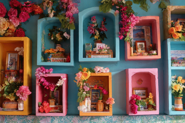 Nichos artesanales: el arte de honrar entre cajitas decoradas